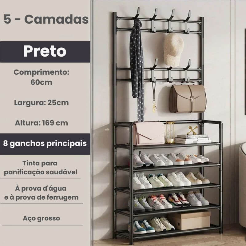 Organizador multifuncional para roupas, sapatos e chapéus