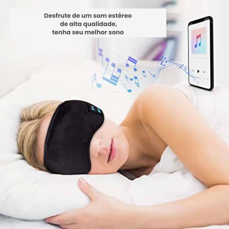 Máscara de dormir bluetooth 5.0 com fones de ouvido