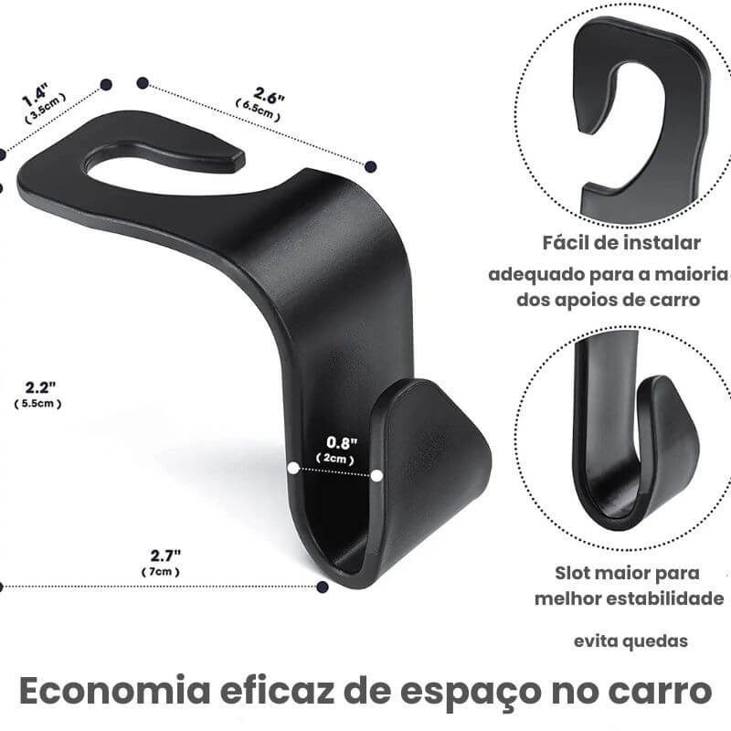 Kit organizador de carro para acessórios de armazenamento interno.