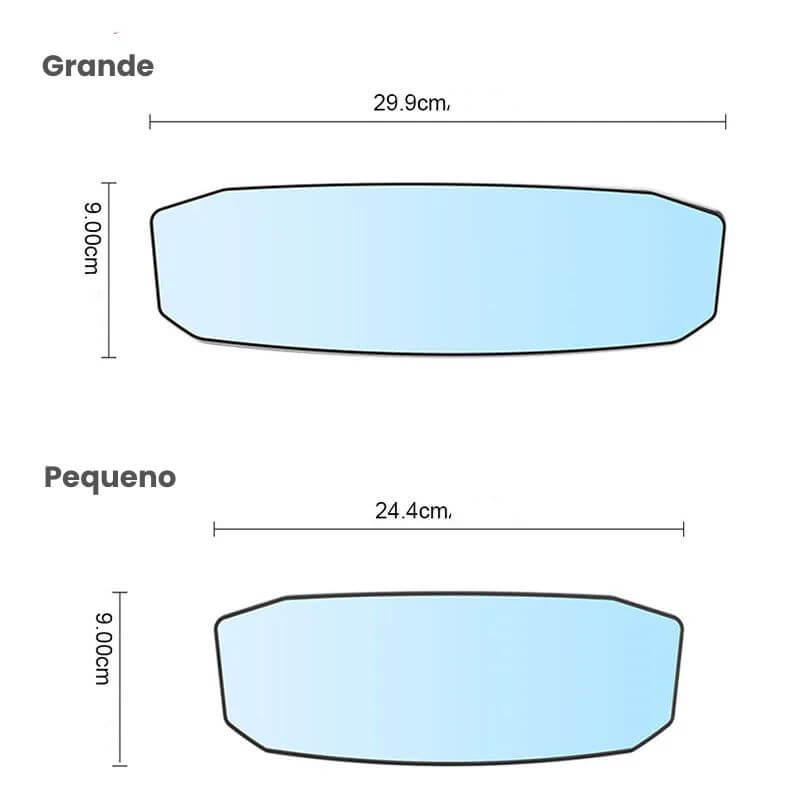 Espelho retrovisor panorâmico para carro