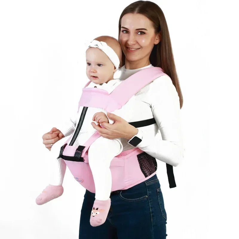 Canguru ergonômico para bebê com assento de quadril