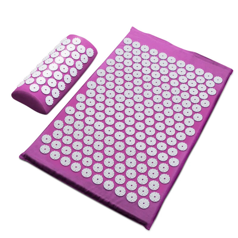 62*38cm Massager Cushion Massage Mat Acupressure Relieve Back Body Pain Spike Mat Acupuncture Yoga Mat/Pillow