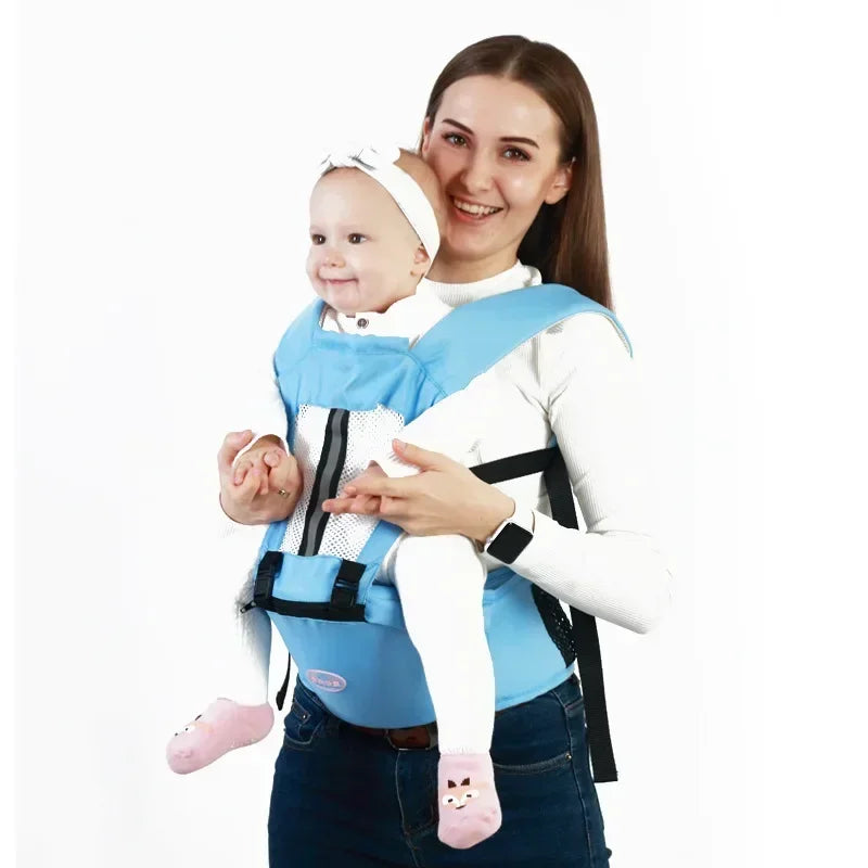 Canguru ergonômico para bebê com assento de quadril