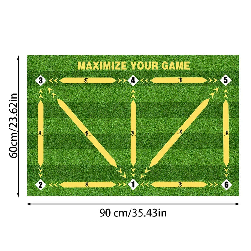 Tapete de treinamento de futebol antiderrapante