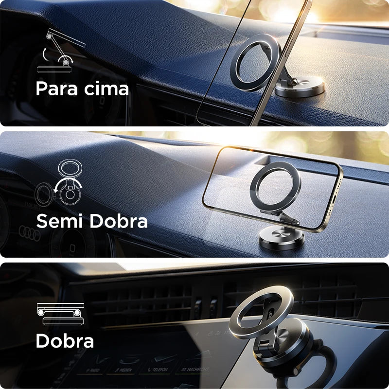 Suporte magnético dobrável para carro